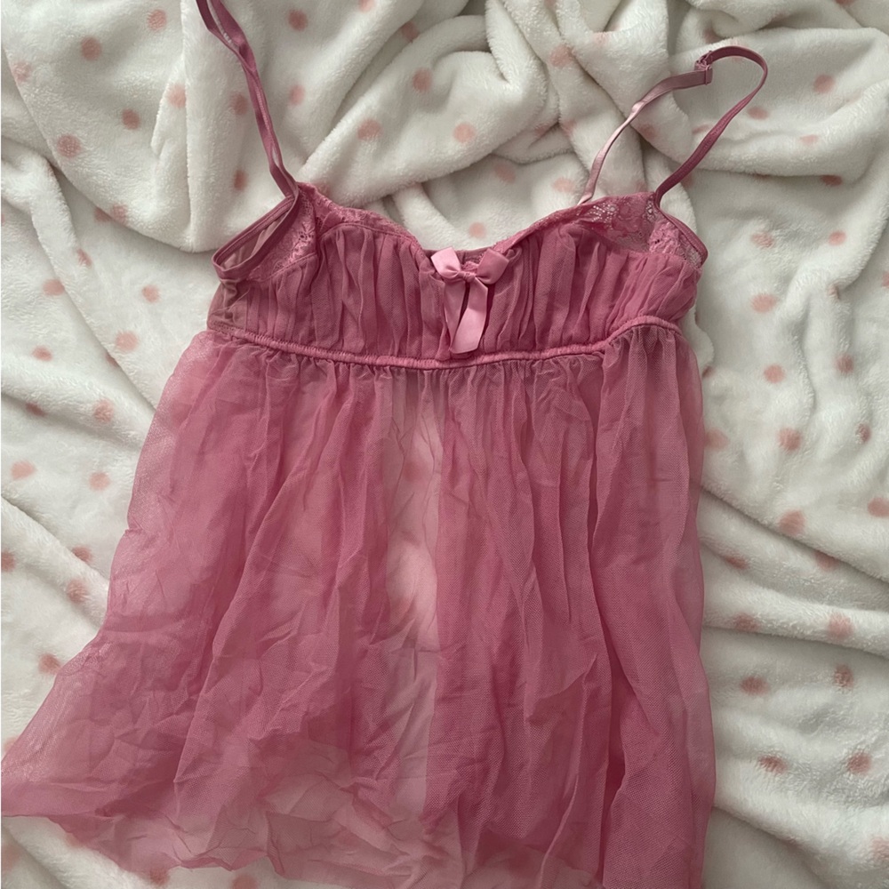 Vintage pink La Senza babydoll lingerie top